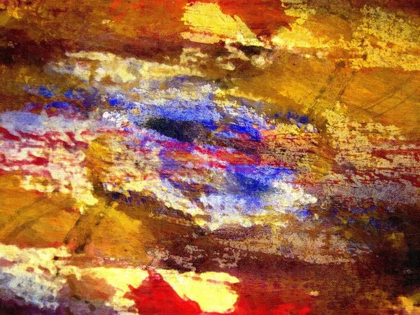 Güzel renklerle soyut boyama  