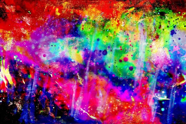 Pintura Abstracta Con Hermosos Colores Para Fondo — Foto de Stock