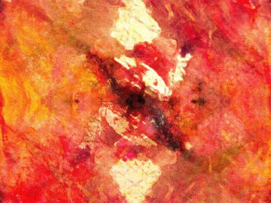 Güzel renklerle soyut boyama  