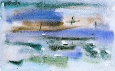 Arkaplan için güzel renklere sahip soyut boyama