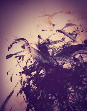 Soyut arkaplan resmi veya sanat, güzel renkler