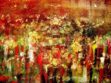 Soyut suluboya arkaplan, elle boyanmış sanat  