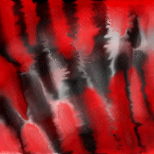 Abstract Rood Zwart Mengen Aquarel Achtergrond — Stockfoto