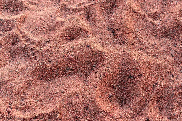 Red Large Beach Sand Texture — Stock Photo, Image