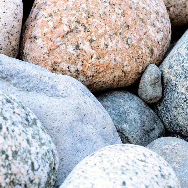 Natuurstenen Textuur Van Stenen Van Verschillende Maten Kleuren Stenen Achtergrond — Stockfoto