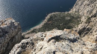   Kırım dağları ve Karadeniz manzarası