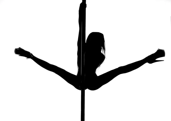 Girl pole dance — Stock Photo, Image