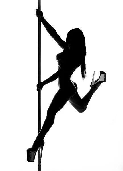 Fille pole danse — Photo