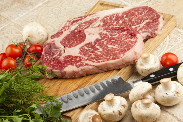 Raw fresh meat steak — Stock Photo, Image