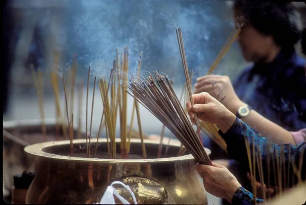 Scented sticks used for good ambiance in houses and temples