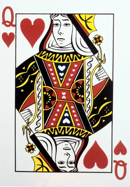 Front view of Queen card