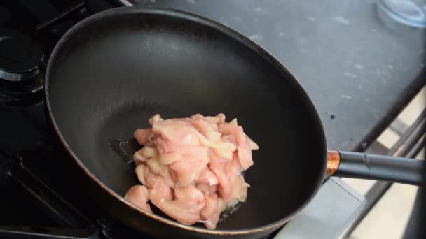 Preparación Plato Pollo — Vídeo de stock