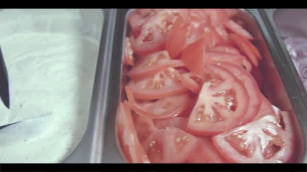 Preparing Frankie Several Vegetables — Stock Video