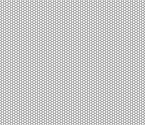 Motif géométrique vectoriel moderne sans couture hexagone, fond géométrique abstrait noir et blanc — Image vectorielle