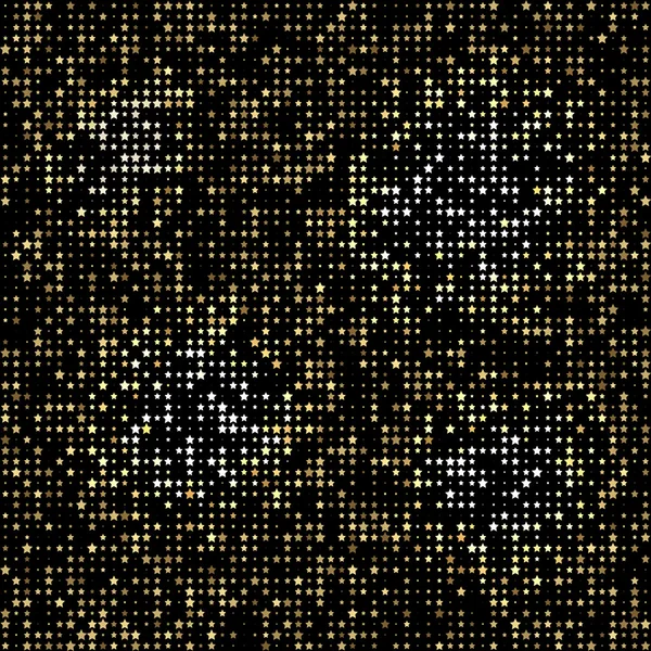 Векторный роскошный черный фон с золотыми искрами — стоковый вектор