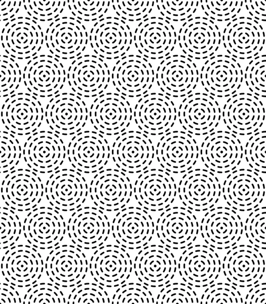 Абстрактный геометрический бесшовный рисунок. Черно-белый стиль с кругом и линией. — стоковый вектор