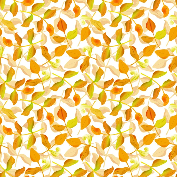 Бесшовный экологический рисунок с листьями. "Вектор", S10 — стоковый вектор
