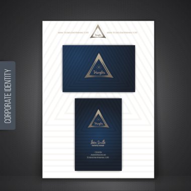 Kurumsal Kimlik iş tasarım ayarlayın. arka plan vektör çizim.