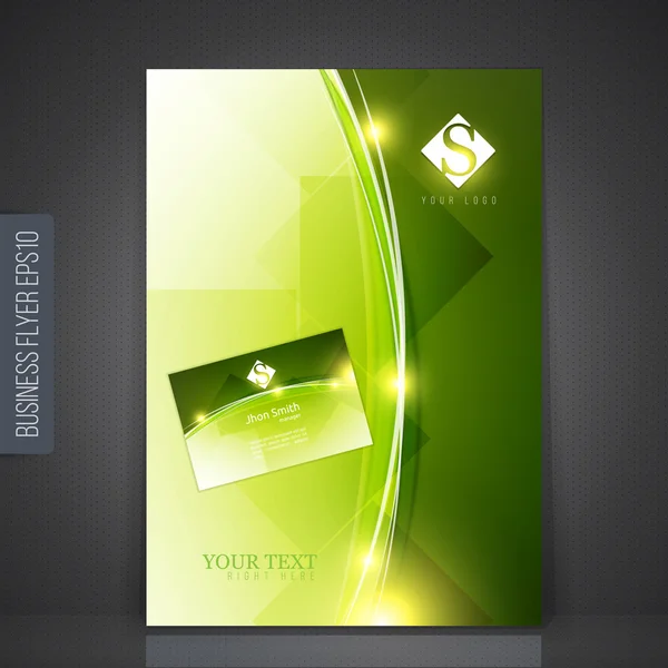 Vector ontwerp voor cover rapport Brochure Flyer poster en visitekaartje — Stockvector