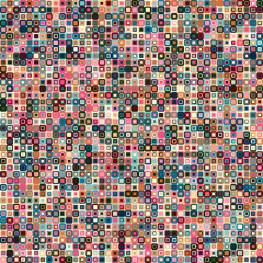 Kesintisiz renkli geometrik desen. Vektör çizim