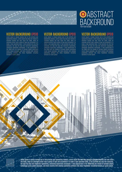Vector Business Abstract Design Background Template. Eps 10 — Διανυσματικό Αρχείο