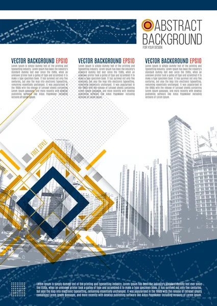 Vector Business Abstract Design Background Template. Eps 10 — Διανυσματικό Αρχείο