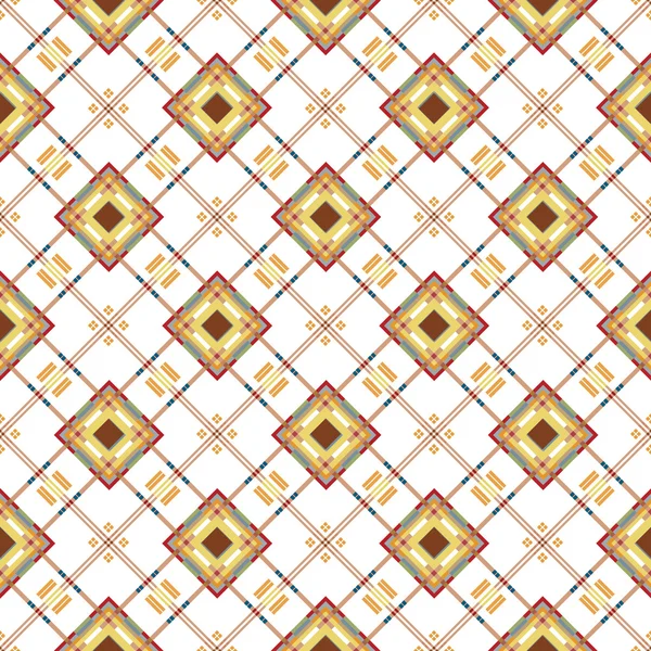 Vector seamless pattern. Classic stylish texture. Repeating geometric tiles with dotted rhombus. Mens fashion textile — Stock vektor