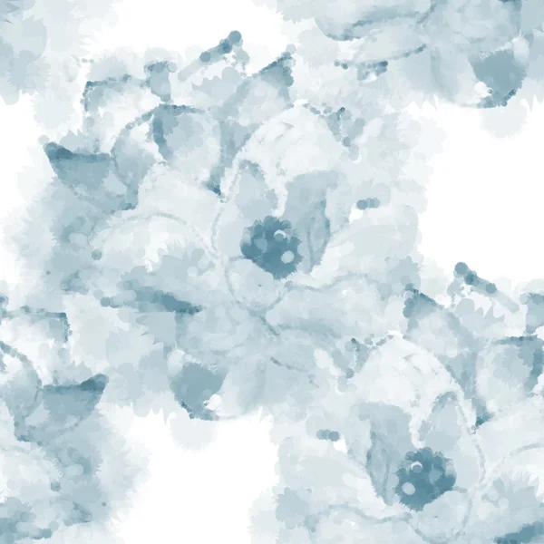 Hand painted watercolor imitation vector magnolia seamless pattern background. Not trace. — Διανυσματικό Αρχείο