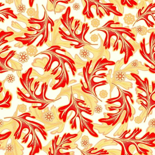 Vector seamless graphical artistic fantasy pattern. — Stockvector