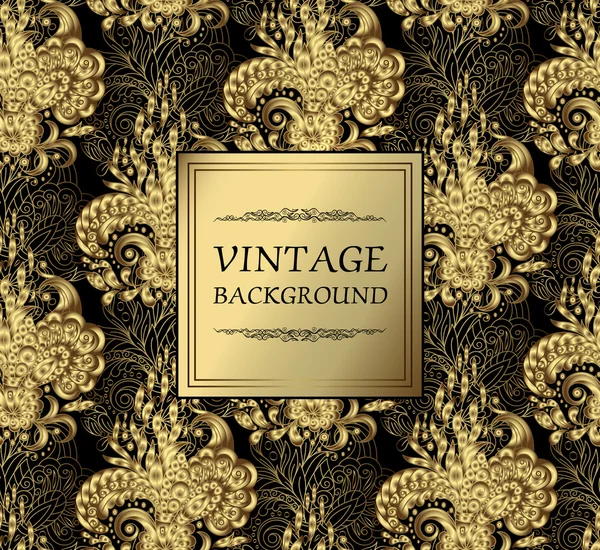 100,000 Gold vintage background Vector Images Depositphotos