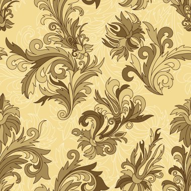 Doodle renkli pastel çiçek el çizmek seamless modeli