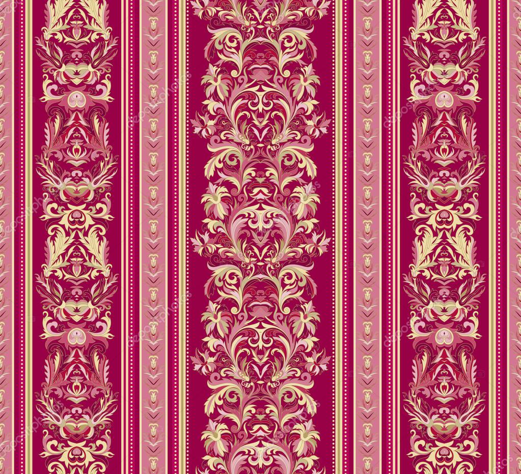 Red And Gold Striped Wallpaper