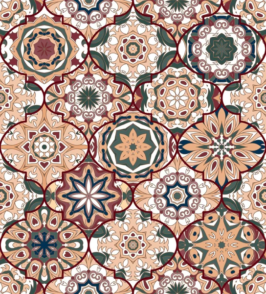 Kusursuz desen. Doğu dekoratif unsurlar. Elle çizilmiş arka plan.