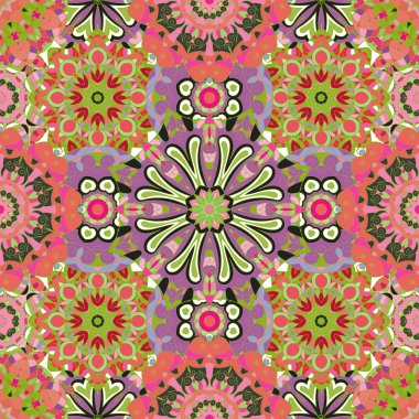 Vektör sorunsuz doku soyut çiçekli.