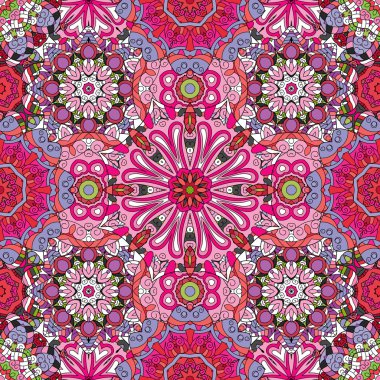 Vektör sorunsuz doku soyut çiçekli.