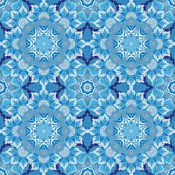 Patrón étnico floral sin costuras. Abstracto ornamental — Vector de stock