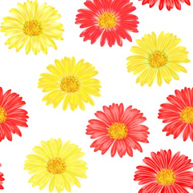 pembe ve mor gerbera ile sorunsuz geçmiş. vektör eps-10.