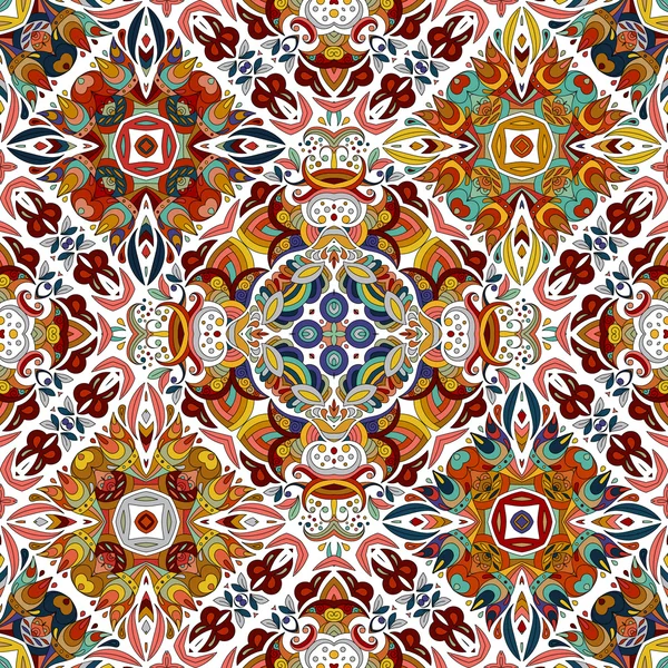 Azulejo oriental de lujo patrón sin costura. Vector — Archivo Imágenes Vectoriales