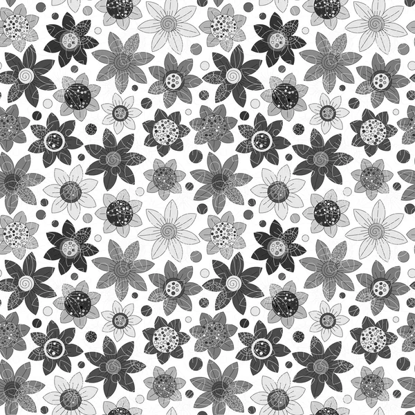 Modèle floral simple, fond vectoriel sans couture . — Image vectorielle