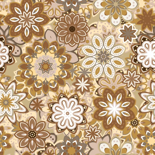 Vector arte vintage estilización patrón floral. antecedentes — Vector de stock