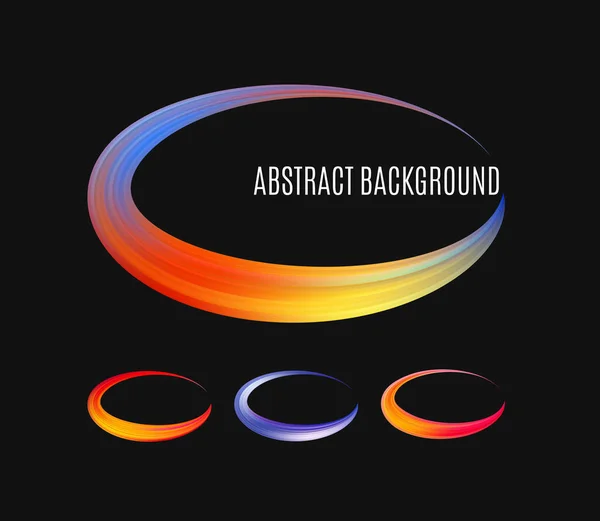 Set van kleurrijke moderne label, logo grunge cirkel penseelstreek ontwerp vector illustratie — Stockvector