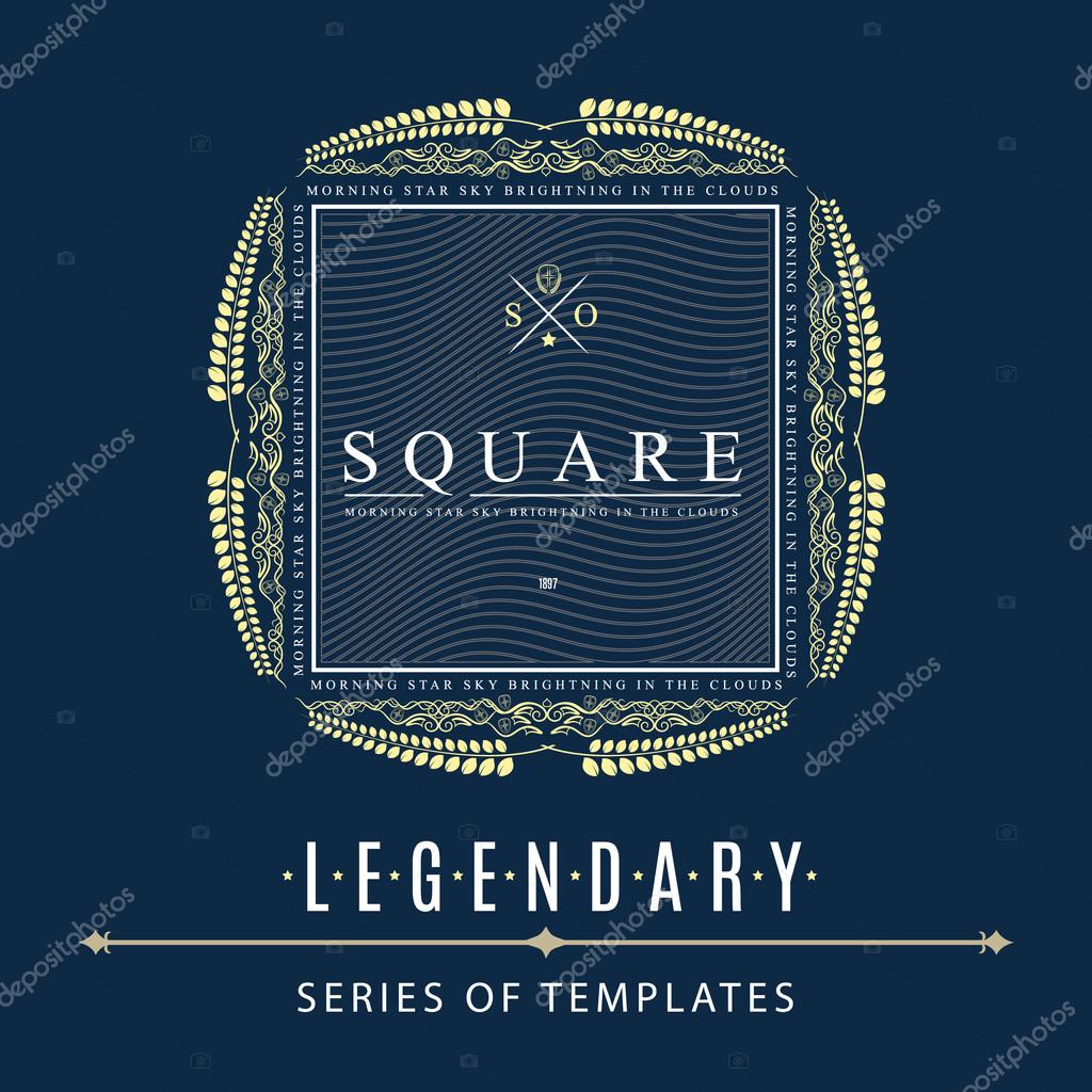 Luxury logo template flourishes calligraphic elegant ornament lines. Business sign, monogram identity for Restaurant, Boutique, Cafe, Hotel, Heraldic, Jewelry, Fashion and other vector illustration