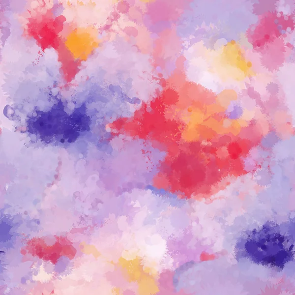 Seamless organic watercolor background soft coloured pattern in vector — Stockový vektor