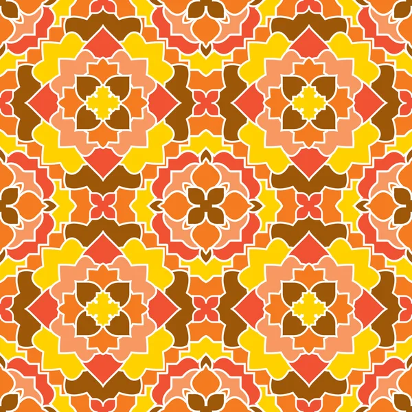 Hintergrund mit nahtlosem Muster im islamischen Stil — Stockvektor