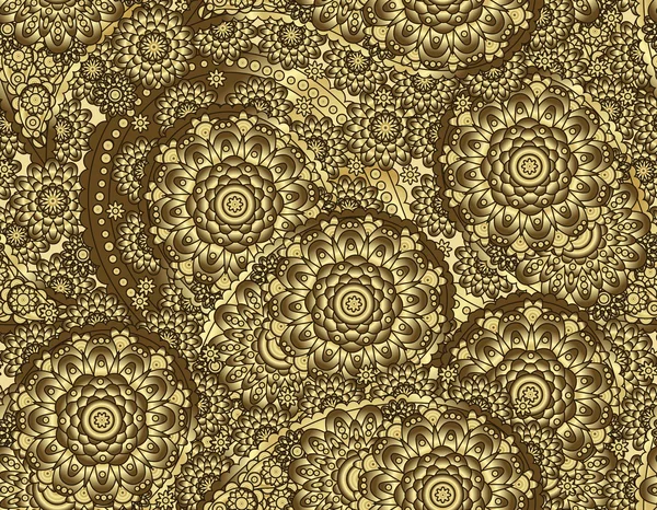 Vektorblume Paisley nahtloses Musterelement. Elegante Textur für Hintergründe. — Stockvektor