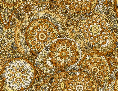 Vektör çiçek desensiz desen elementi. Arkaplan için zarif bir doku.