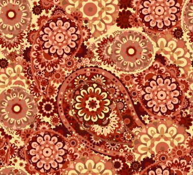 Geleneksel desenli deseni ipek başörtüsü örnek. Doğu bez sunar ve kavram hediyeler