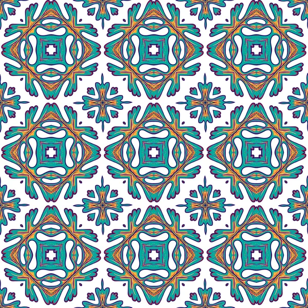 Gorgeous seamless patchwork pattern from colorful Moroccan tiles, ornaments. For wallpaper, pattern fills, surface textures.