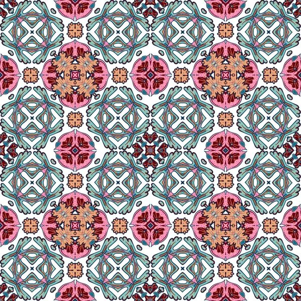 Beautiful seamless ornamental tile background. Vector illustration.