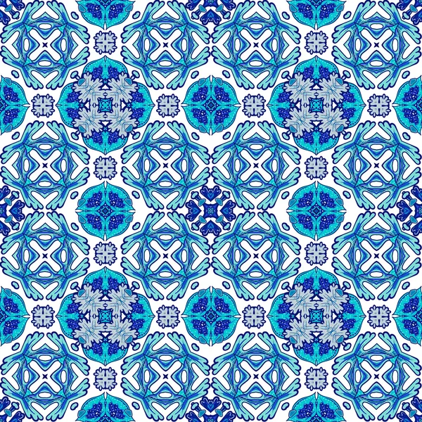 Beautiful seamless ornamental tile background. Vector illustration.